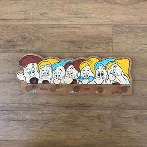 Vintage Disney Clothes Hanger Rack with the Seven Dwarves from Snow White